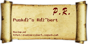 Puskás Róbert névjegykártya