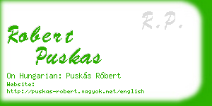 robert puskas business card